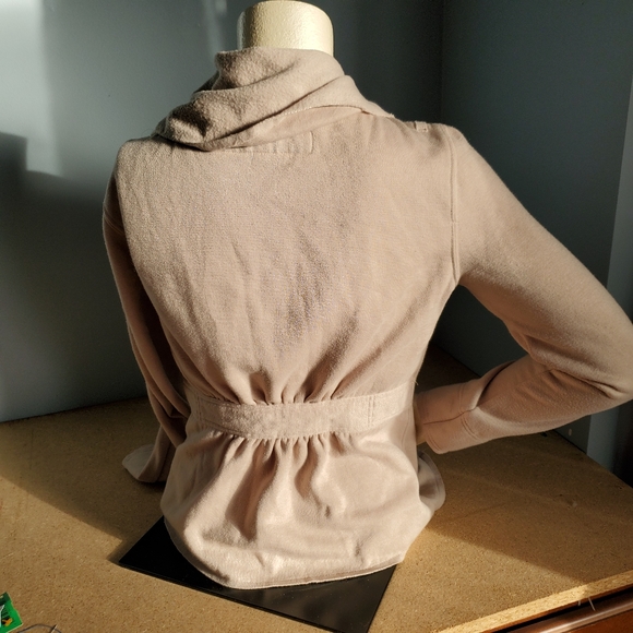 Blank Noir BNCI Zip up Ruffled sweatshirt Jacket sz S - Picture 3 of 9